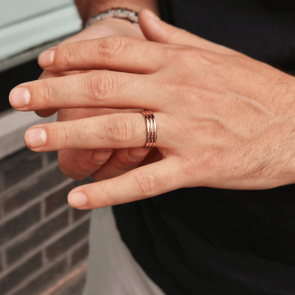 Mathieu Blanchard Bagues Bague jonc Fusion en or 10K