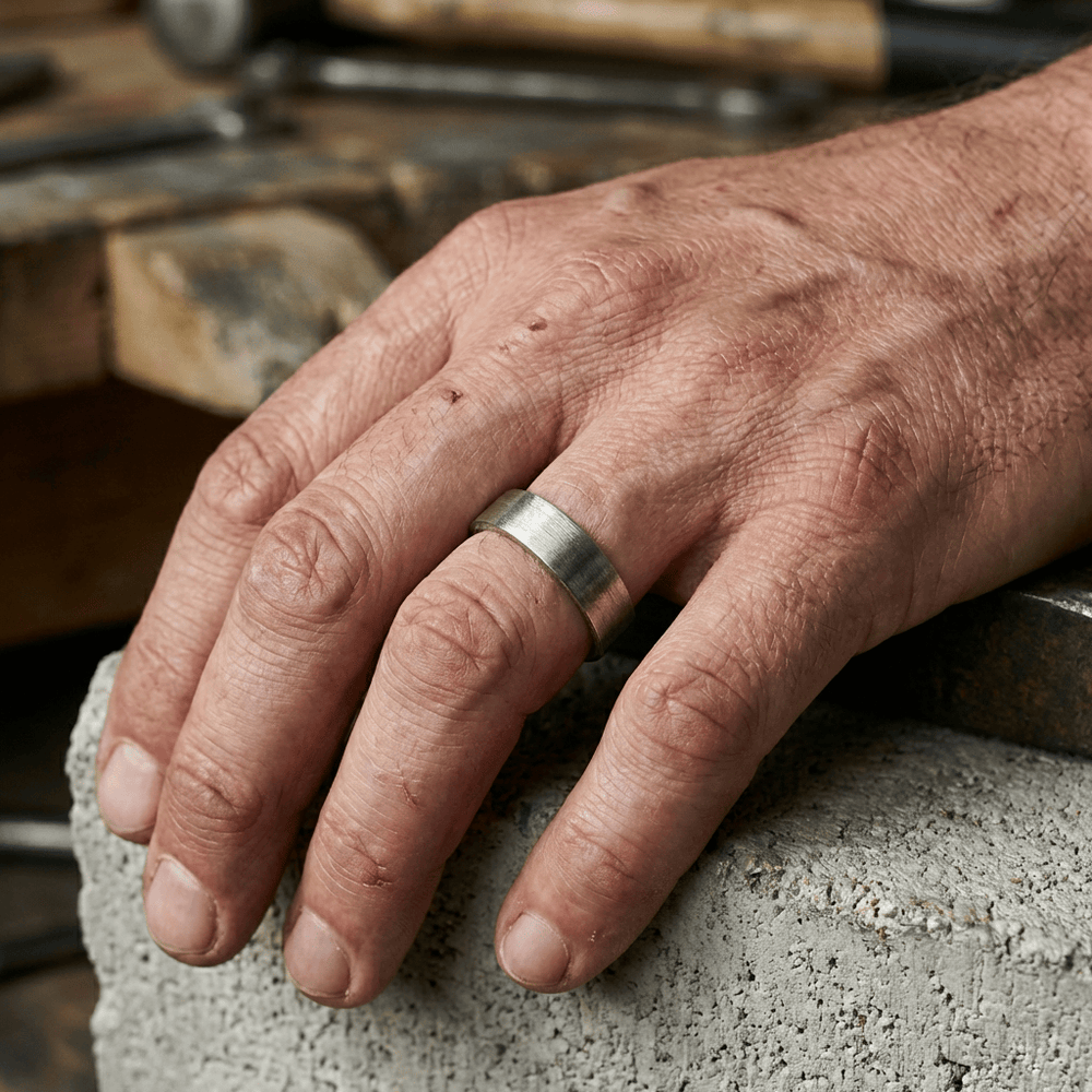 Mathieu Blanchard Bagues Bague jonc Le massif en argent sterling