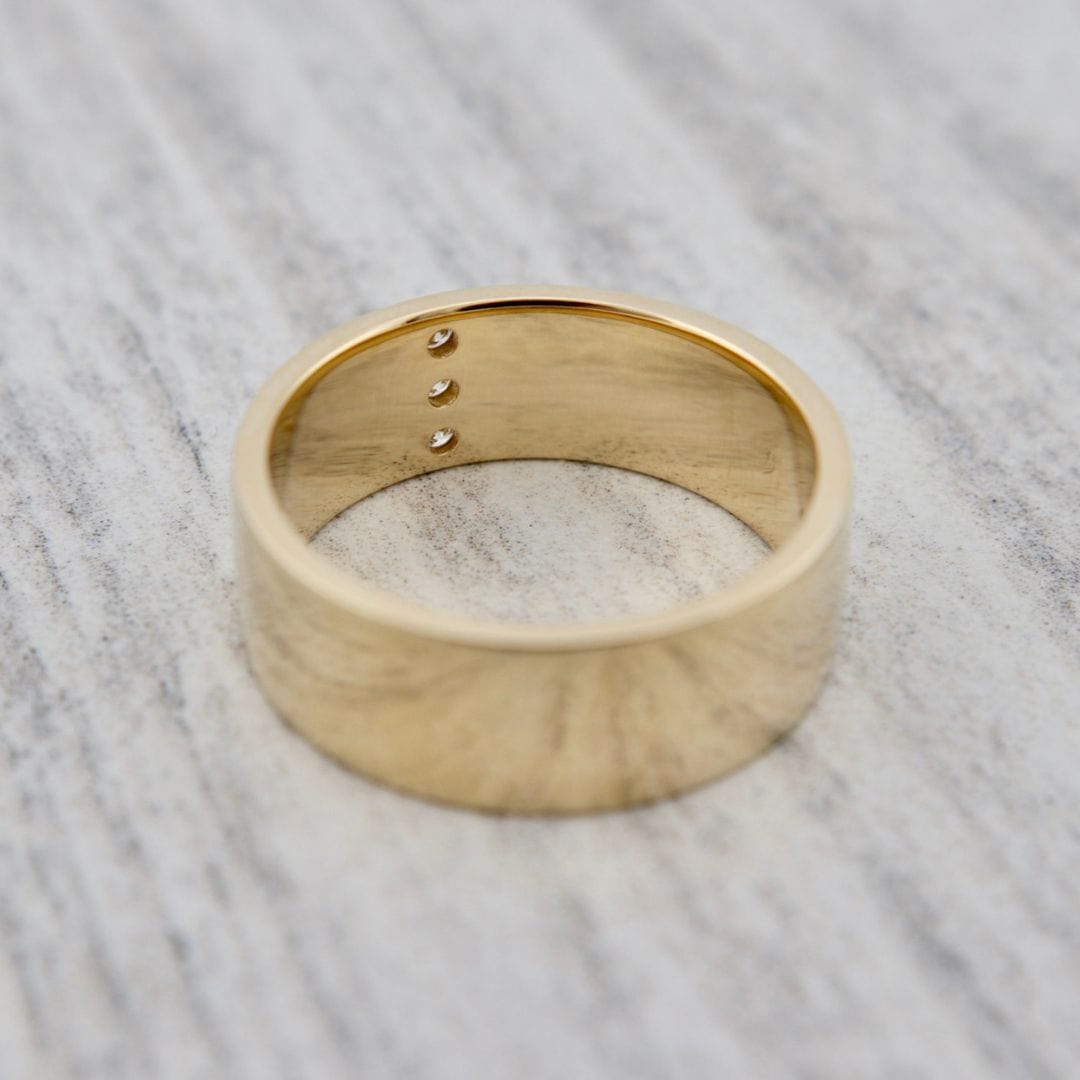 Mathieu Blanchard Bagues Bague jonc Urbain en or 14K - 18K et diamants