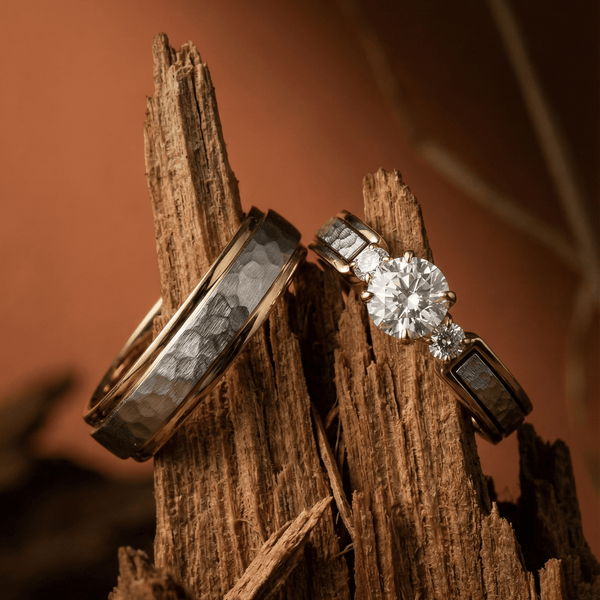 Mathieu Blanchard Bagues Bague martelée en or 10K