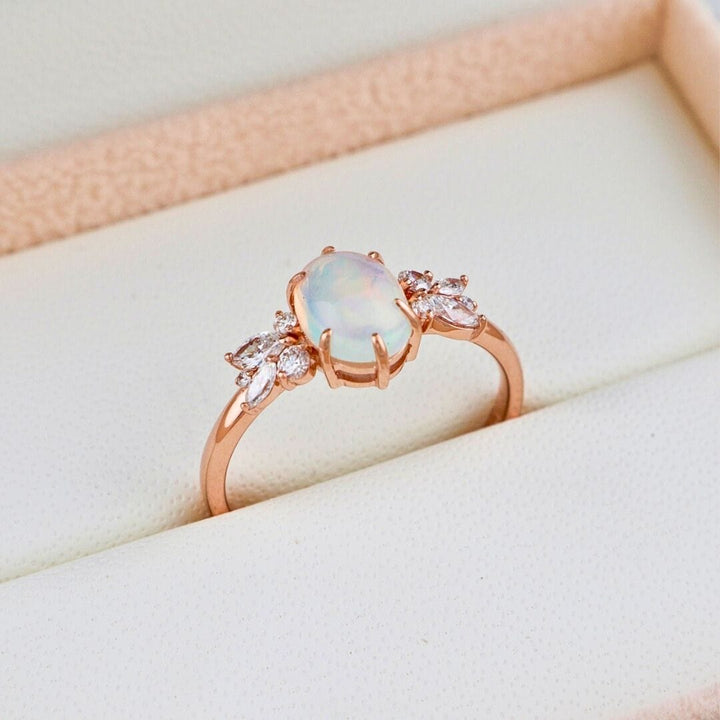 Bague Opale Mathieu Blanchard Bague sur mesure avec péridots et diamants | Mathieu Blanchard Mathieu Blanchard Joaillerie