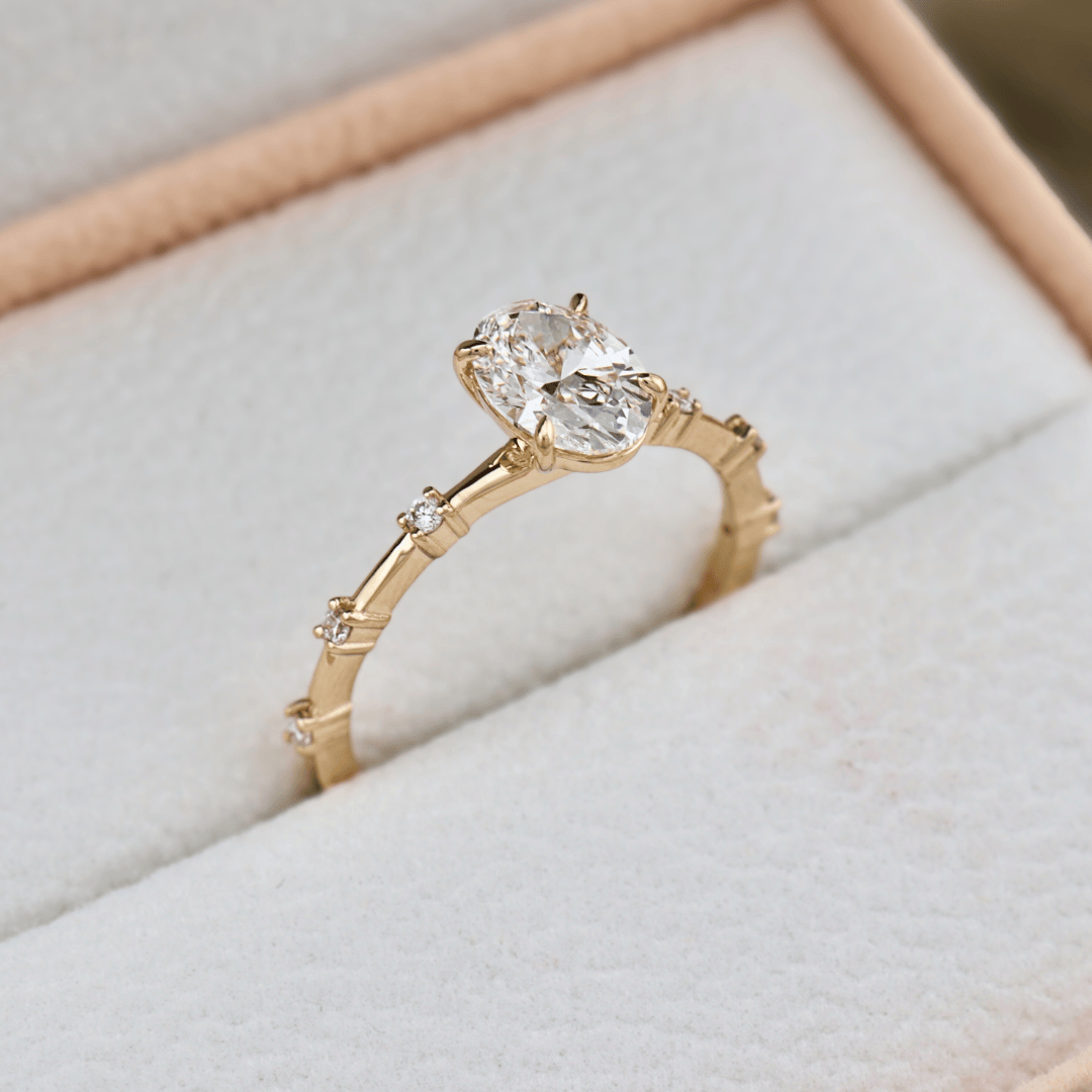 Bague Ovale et diamant 1ct Mathieu Blanchard Bagues Bague sur mesure Fancy | Diamant oval | Mathieu Blanchard Joaillerie Mathieu Blanchard Joaillerie