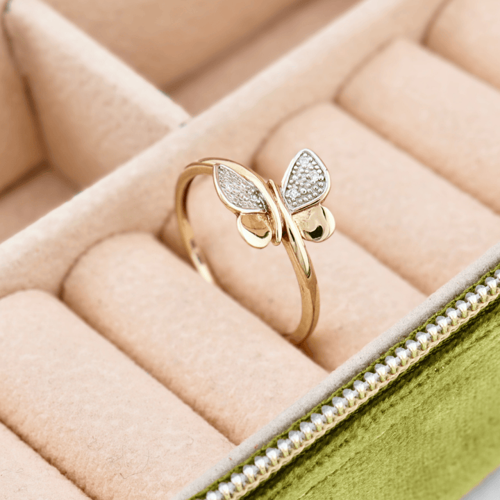 - Bagues Bague Papillon en or 10K et diamants