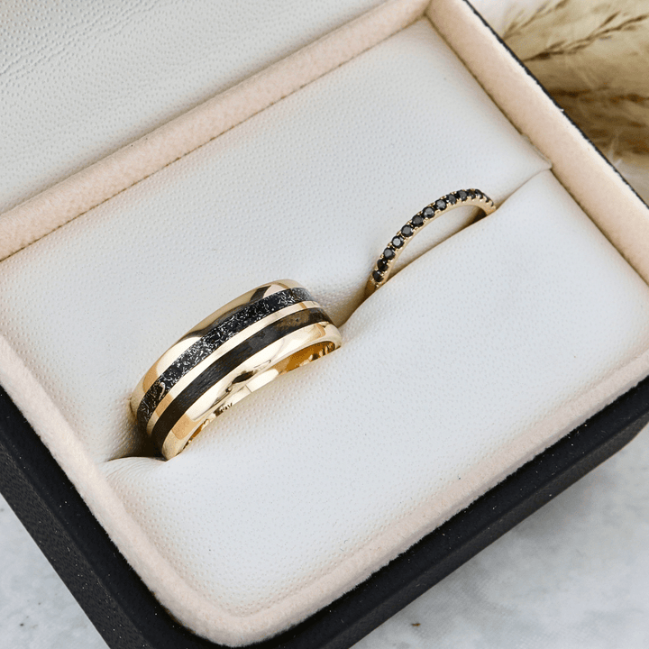 Mathieu Blanchard Bagues Bague Poussières d’étoiles et bois en or argent sterling ou or 14K - 18K