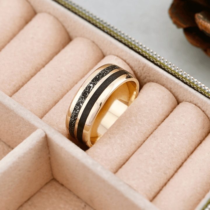 Mathieu Blanchard Bagues Bague Poussières d’étoiles et bois en or argent sterling ou or 14K - 18K