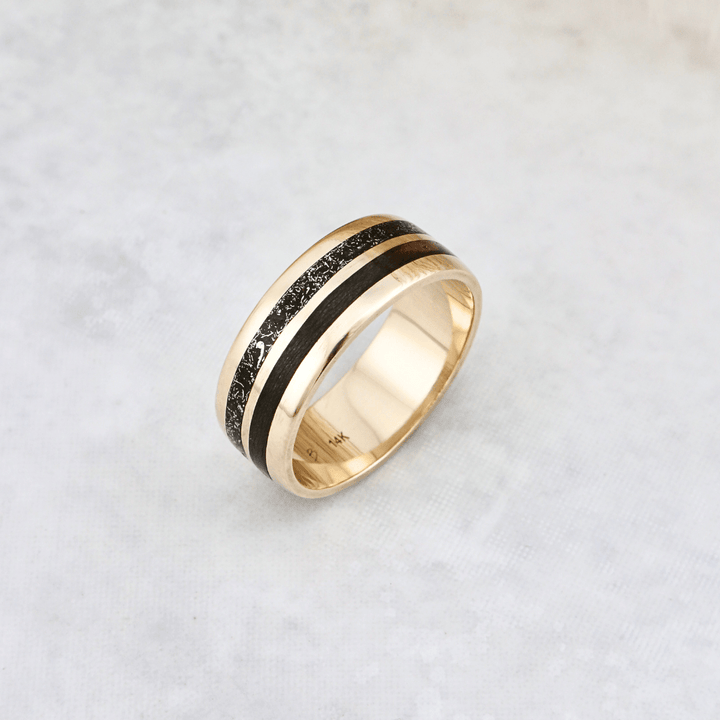 Mathieu Blanchard Bagues Bague Poussières d’étoiles et bois en or argent sterling ou or 14K - 18K