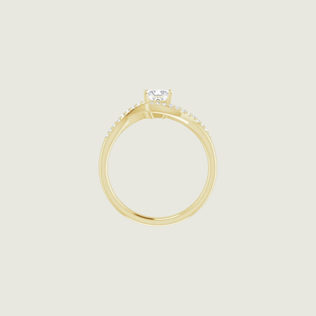 - Bagues Bague Princesse en or 14K - 18K ou platine et diamants