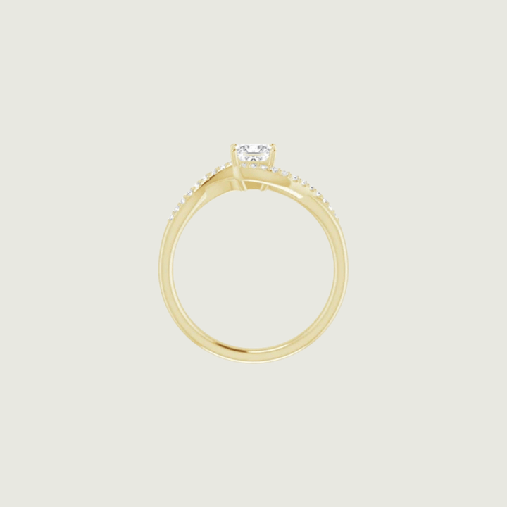 - Bagues Bague Princesse en or 14K - 18K ou platine et diamants