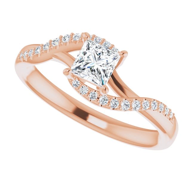 - Bagues Bague Princesse en or 14K et diamants
