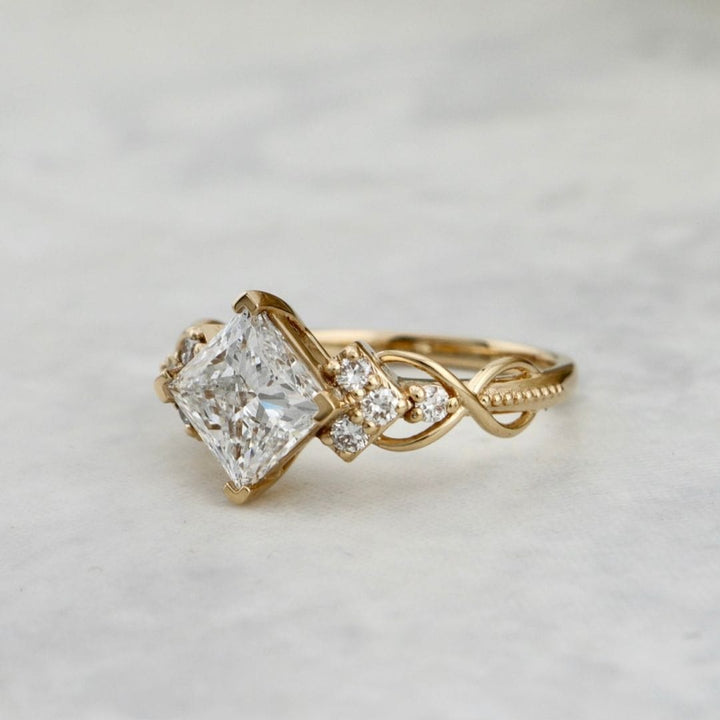Bague Princesse Mathieu Blanchard Bague de Fiançailles en diamants 2ct princesse | Mathieu Blanchard Mathieu Blanchard Joaillerie