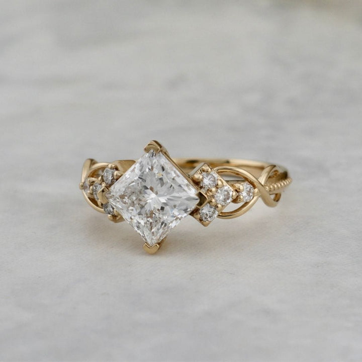 Bague Princesse Mathieu Blanchard Bague de Fiançailles en diamants 2ct princesse | Mathieu Blanchard Mathieu Blanchard Joaillerie