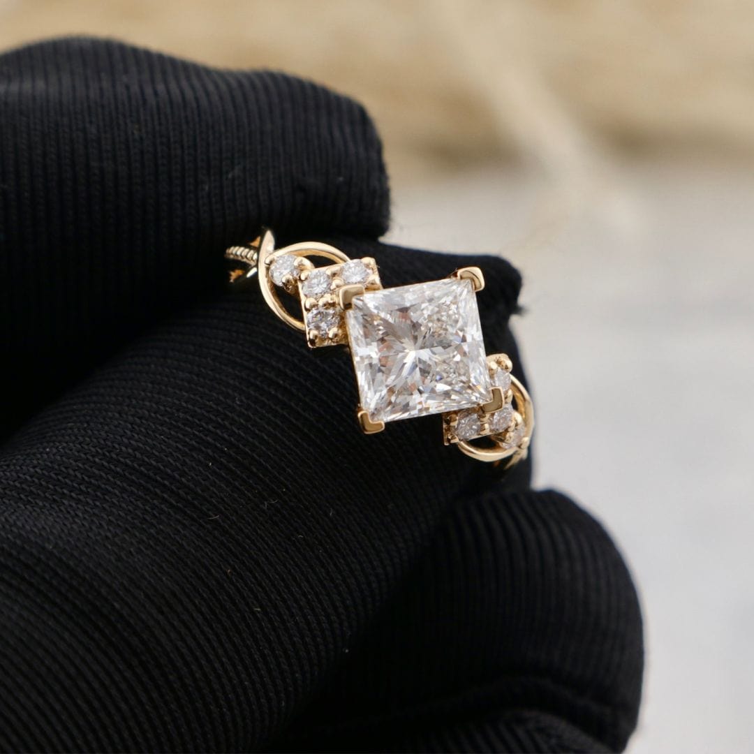 Bague Princesse Mathieu Blanchard Bague de Fiançailles en diamants 2ct princesse | Mathieu Blanchard Mathieu Blanchard Joaillerie
