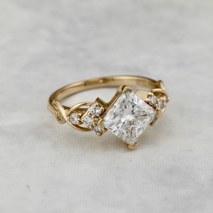 Bague Princesse Mathieu Blanchard Bague de Fiançailles en diamants 2ct princesse | Mathieu Blanchard Mathieu Blanchard Joaillerie