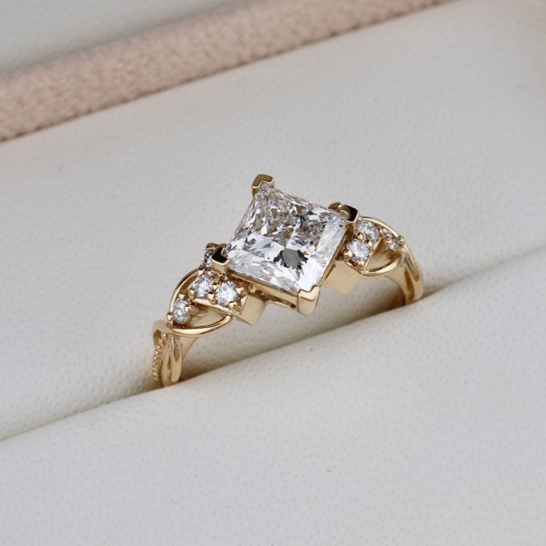 Bague Princesse Mathieu Blanchard Bague de Fiançailles en diamants 2ct princesse | Mathieu Blanchard Mathieu Blanchard Joaillerie