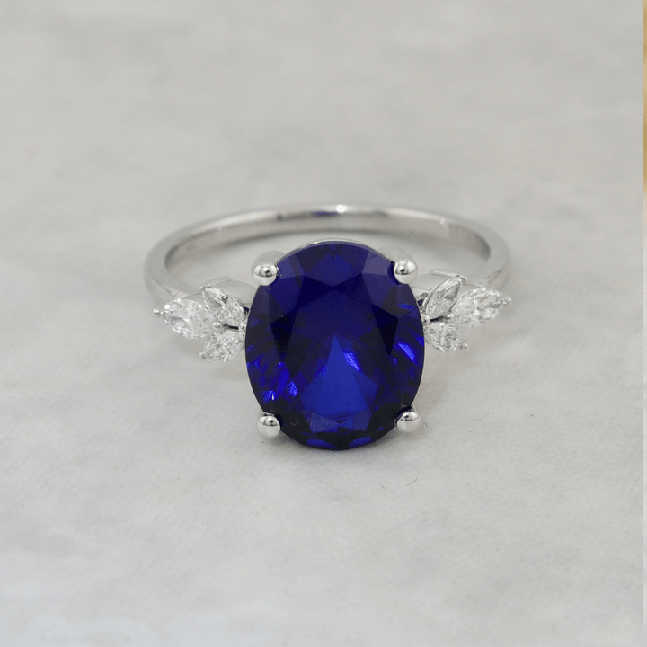 Bague Promise, diamants et saphir Mathieu Blanchard Bagues Bague diamants et saphir 5ct de laboratoire | Mathieu Blanchard Mathieu Blanchard Joaillerie