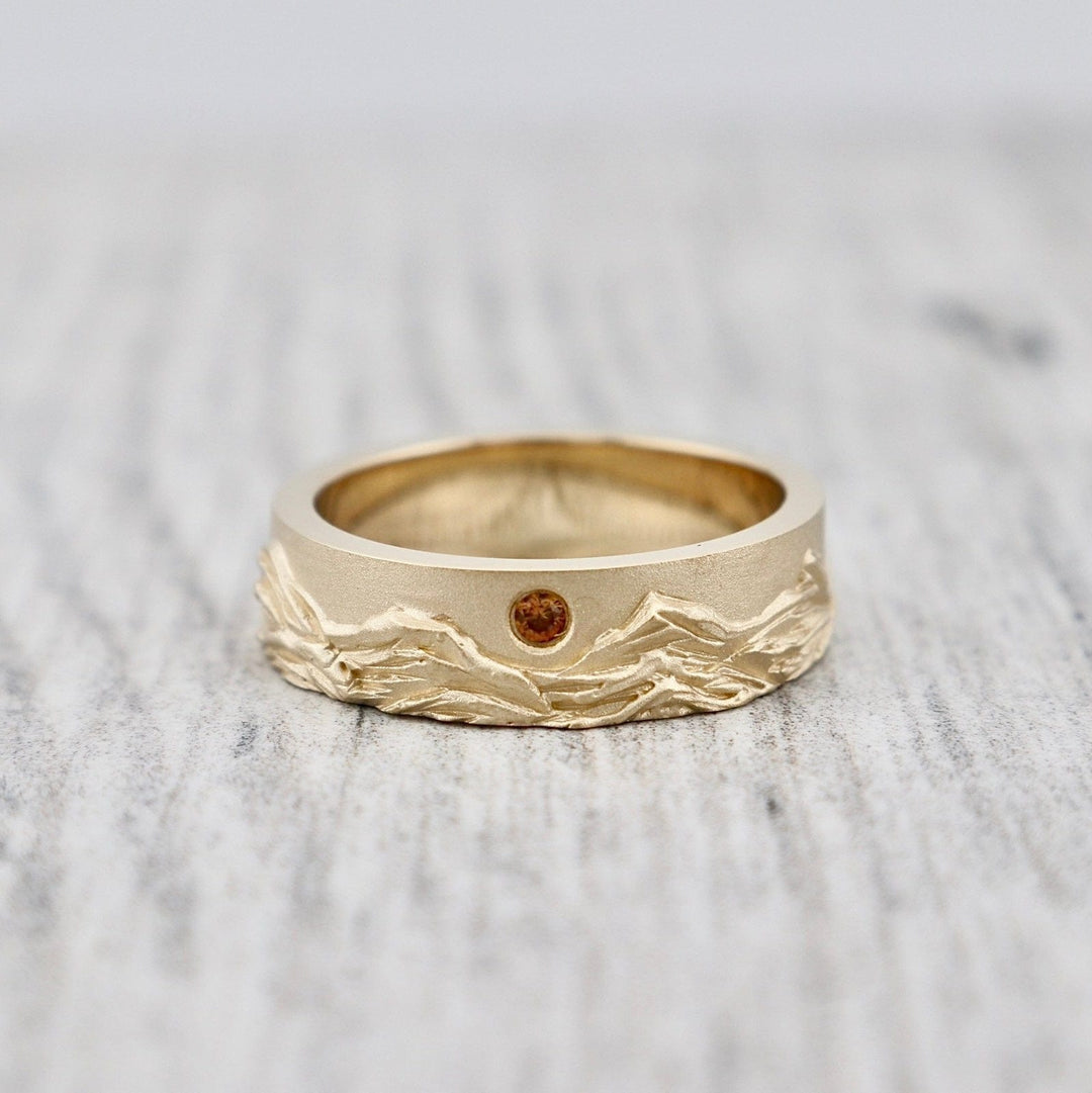 Bague Rocheuses Canadiennes et saphir Mathieu Blanchard Bague Rocheuses Canadiennes et saphir | Mathieu Blanchard Mathieu Blanchard Joaillerie
