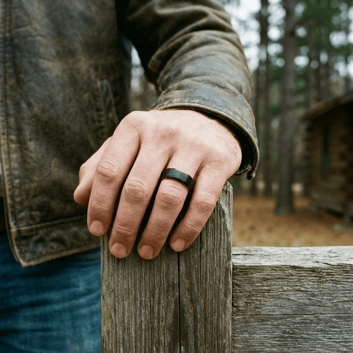 Bague Rouge Électrique en tungstène Roadtripmadewood Bagues Bague Rouge Électrique &amp; Noire en tungstène | Mathieu Blanchard® Mathieu Blanchard Joaillerie