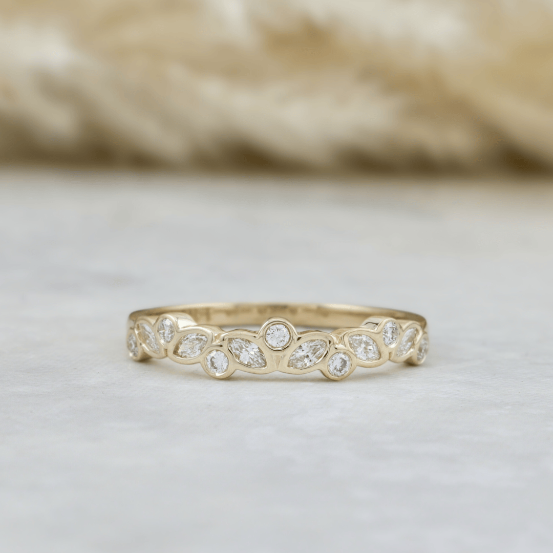 Mathieu Blanchard Bagues Bague semi-éternité Marquise Diamants