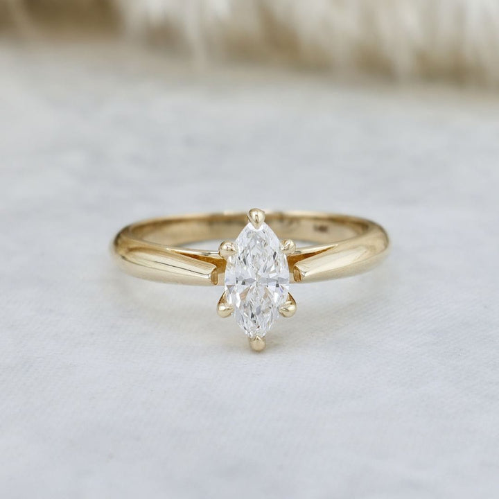 Mathieu Blanchard Bagues Bague solitaire Classique Diamant Marquise 0,5 ct