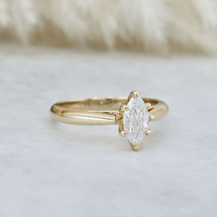 Mathieu Blanchard Bagues Bague solitaire Classique Diamant Marquise 0,5 ct