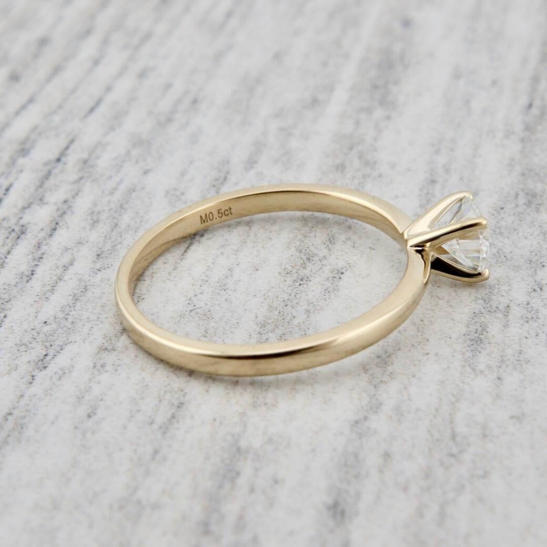 Mathieu Blanchard Bagues Bague solitaire Classique en or 10K et moissanite