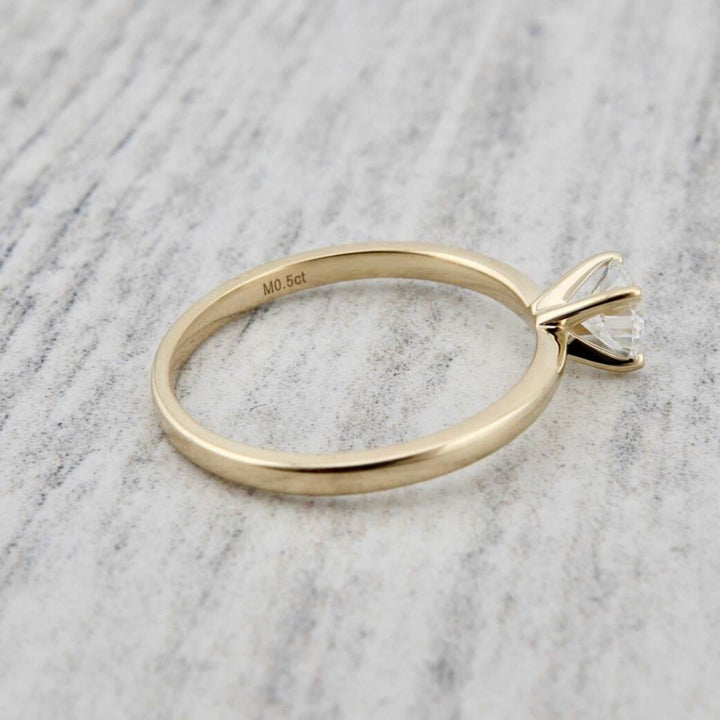 Mathieu Blanchard Bagues Bague solitaire Classique en or 10K et moissanite