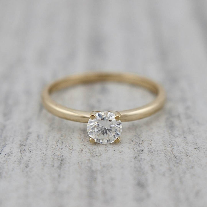 Mathieu Blanchard Bagues Bague solitaire Classique en or 10K et moissanite