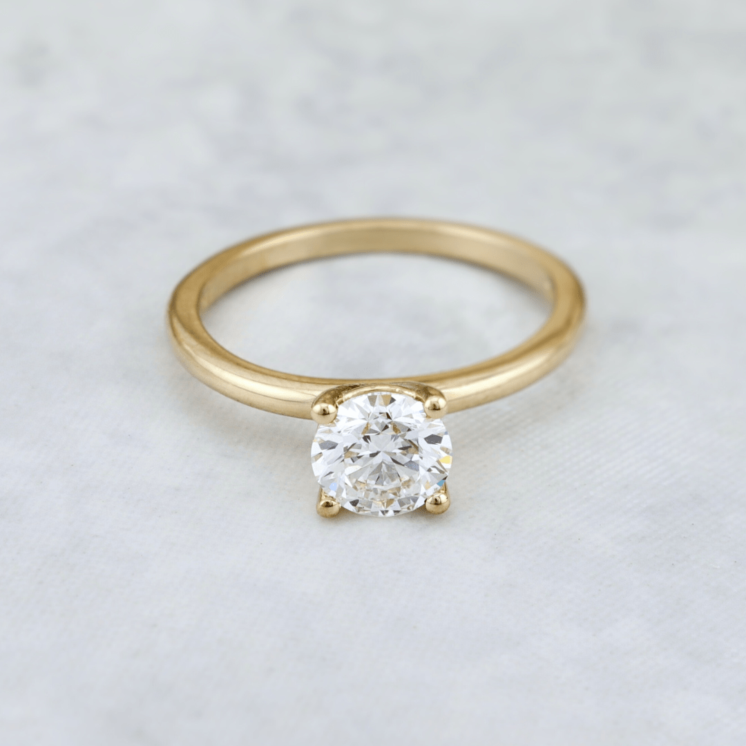 Mathieu Blanchard Bagues Bague solitaire Classique en or 14K - 18K et diamant 0,5 - 1 ct