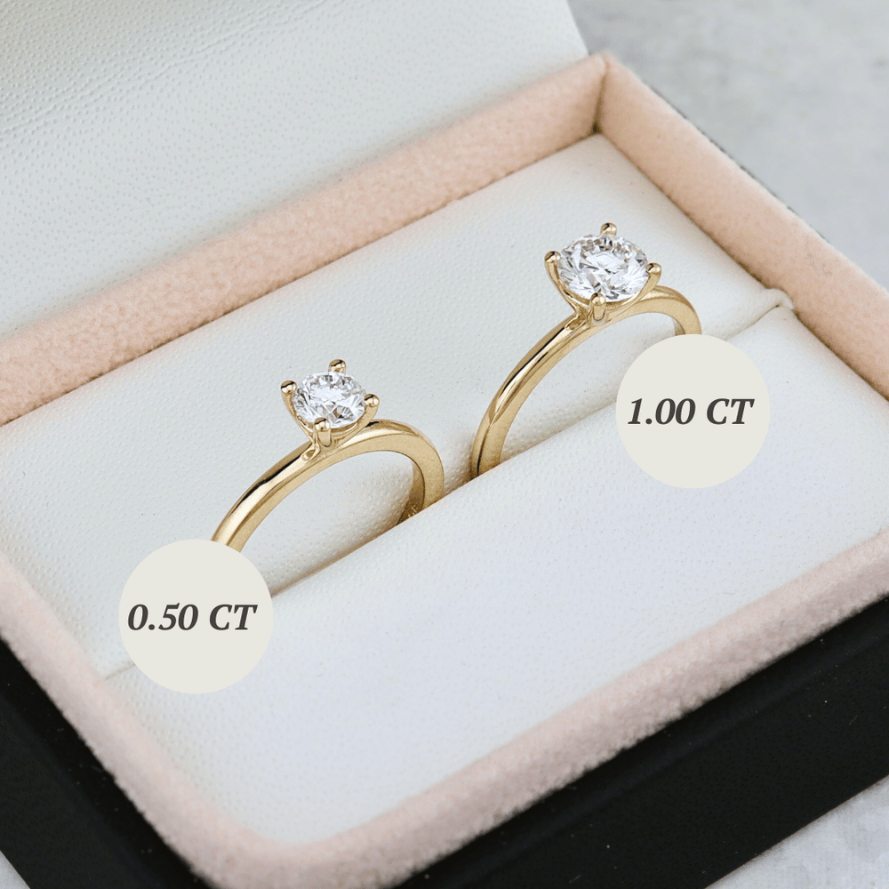 Bague solitaire Classique et diamant 0,5 1 ct Mathieu Blanchard Bagues Solitaire en or 14K - 18K et diamant rond 0,5 ct - 1.00 ct | Mathieu Blanchard Mathieu Blanchard Joaillerie