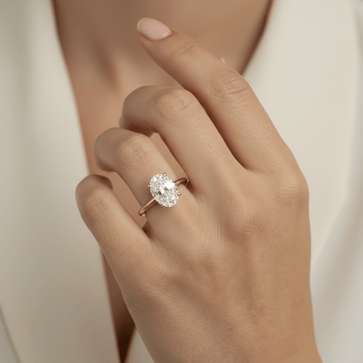 Bague solitaire Diamant Ovale 0,5 ct 1 ct Mathieu Blanchard Bagues Bague Solitaire en or 14K - 18K et diamant oval 0,5ct | Mathieu Blanchard Mathieu Blanchard Joaillerie