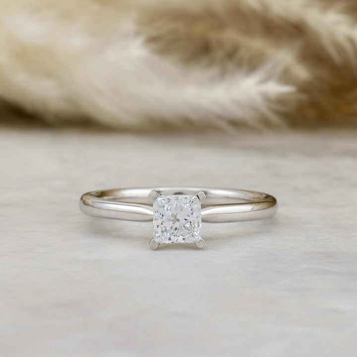 Mathieu Blanchard Bagues Bague solitaire diamant princesse 0,5 ct