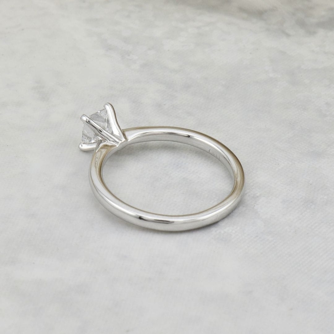 Mathieu Blanchard Bagues Bague solitaire diamant princesse 0,5 ct