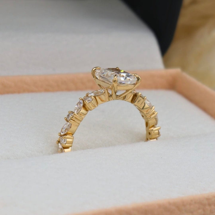 Mathieu Blanchard Bagues Bague solitaire - Diamant Radiant &amp; Marquise