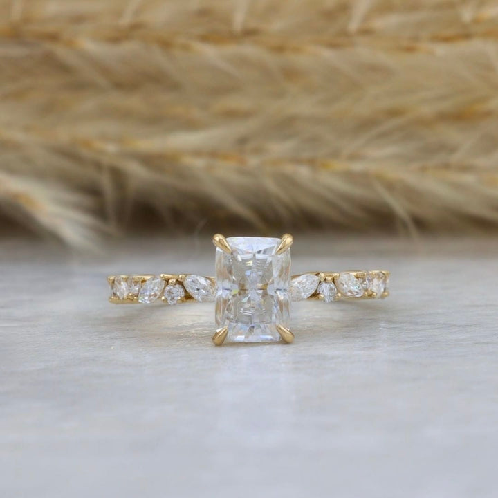 Mathieu Blanchard Bagues Bague solitaire - Diamant Radiant &amp; Marquise
