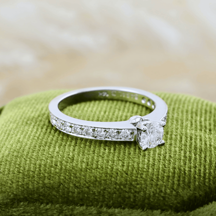 Mathieu Blanchard Bagues Bague solitaire diamants 0.74 ctw