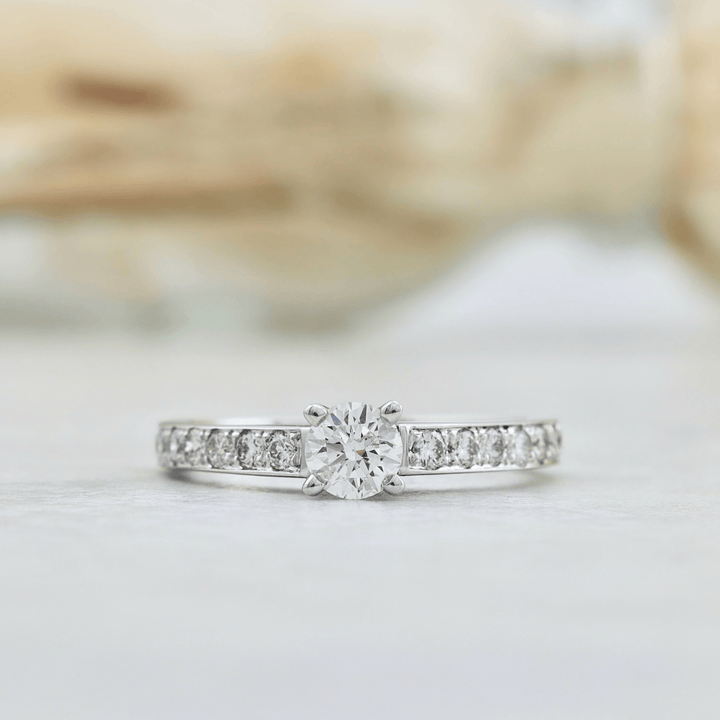 Mathieu Blanchard Bagues Bague solitaire diamants 0.74 ctw