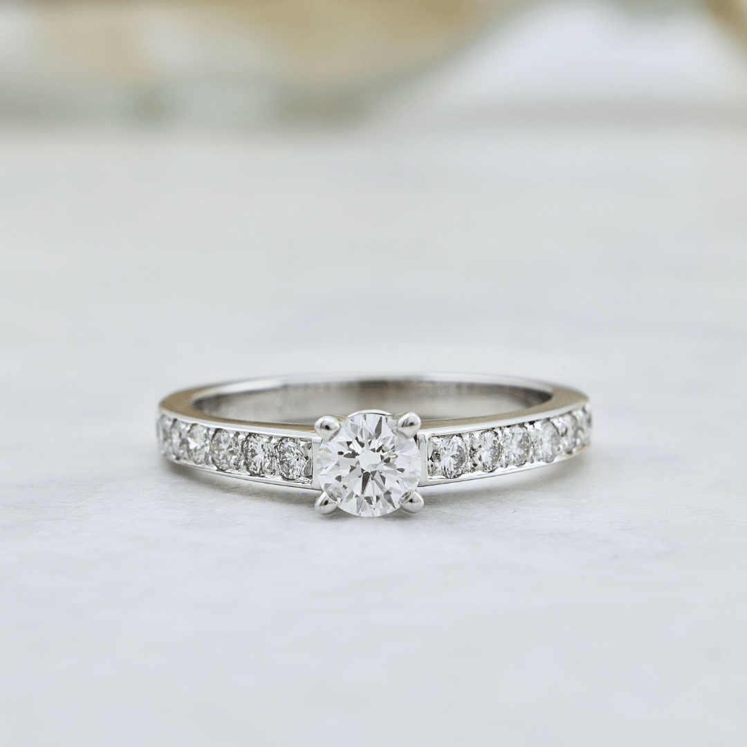 Mathieu Blanchard Bagues Bague solitaire diamants 0.74 ctw