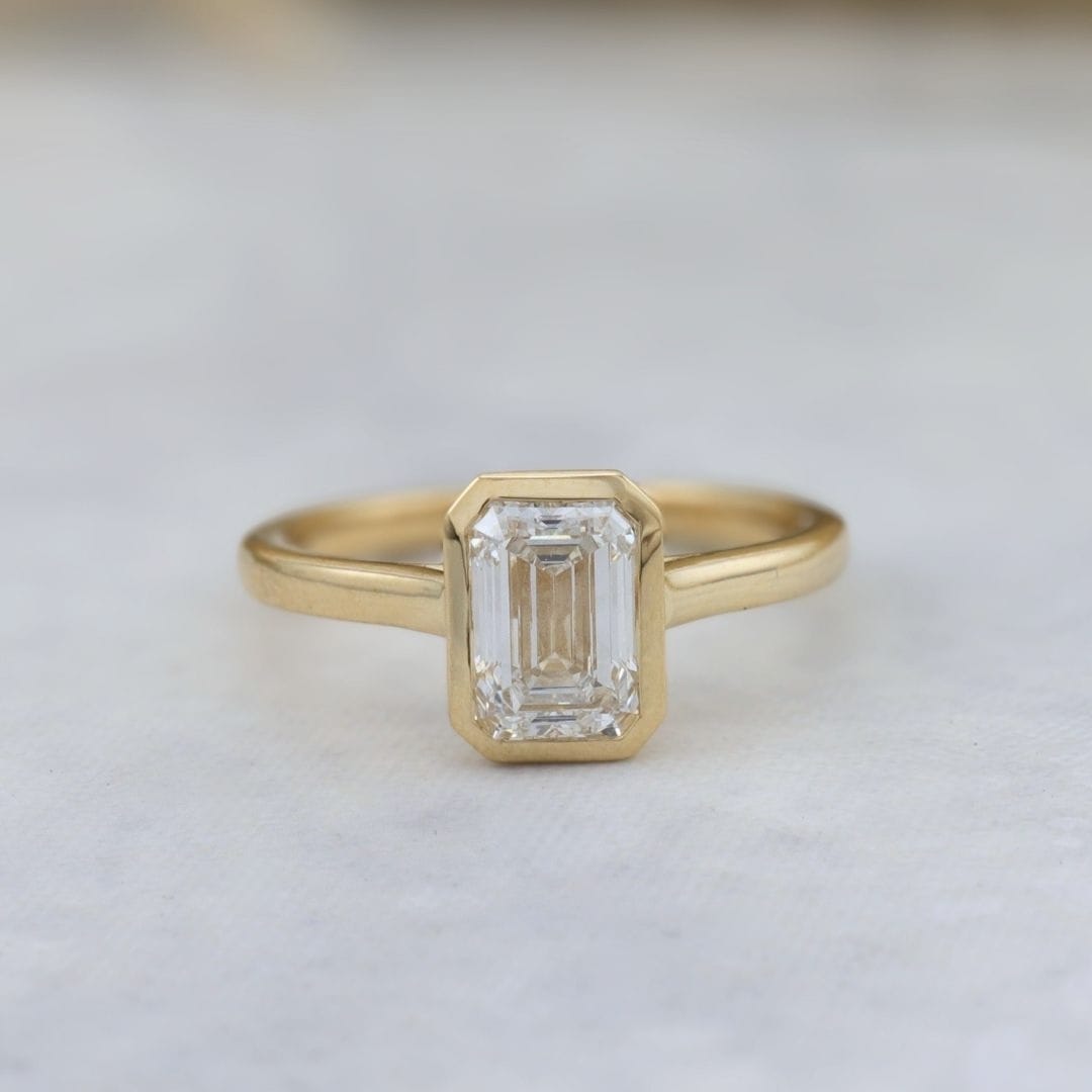 Bague solitaire Émeraude diamant 1 ct Mathieu Blanchard Bagues Bague solitaire Émeraude diamant 1 ct | Mathieu Blanchard Mathieu Blanchard Joaillerie