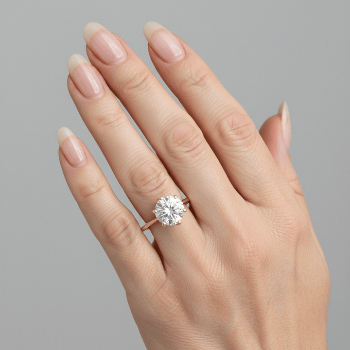Bague Solitaire Lotus Diamant 2.5 ct Mathieu Blanchard Bagues Bague de fiançailles oval diamant de laboratoire | Mathieu Blanchard Mathieu Blanchard Joaillerie