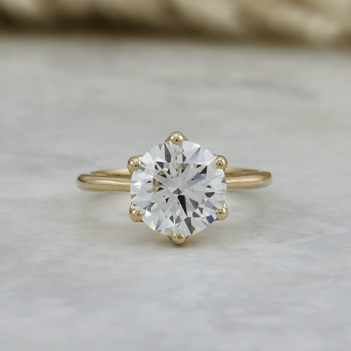Bague Solitaire Lotus Diamant 2.5 ct Mathieu Blanchard Bagues Bague de fiançailles oval diamant de laboratoire | Mathieu Blanchard Mathieu Blanchard Joaillerie