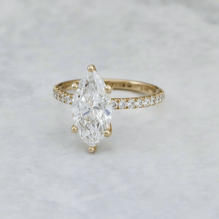 Mathieu Blanchard Bagues Bague solitaire Marquise diamants 2.25 ctw