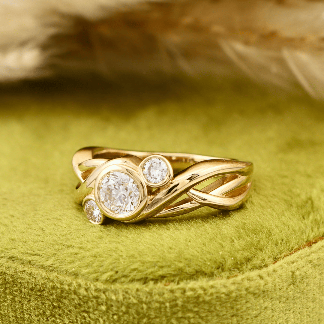 Bague Torsade Diamants Mathieu Blanchard Bagues Bague Torsade diamants naturel | Mathieu Blanchard Mathieu Blanchard Joaillerie
