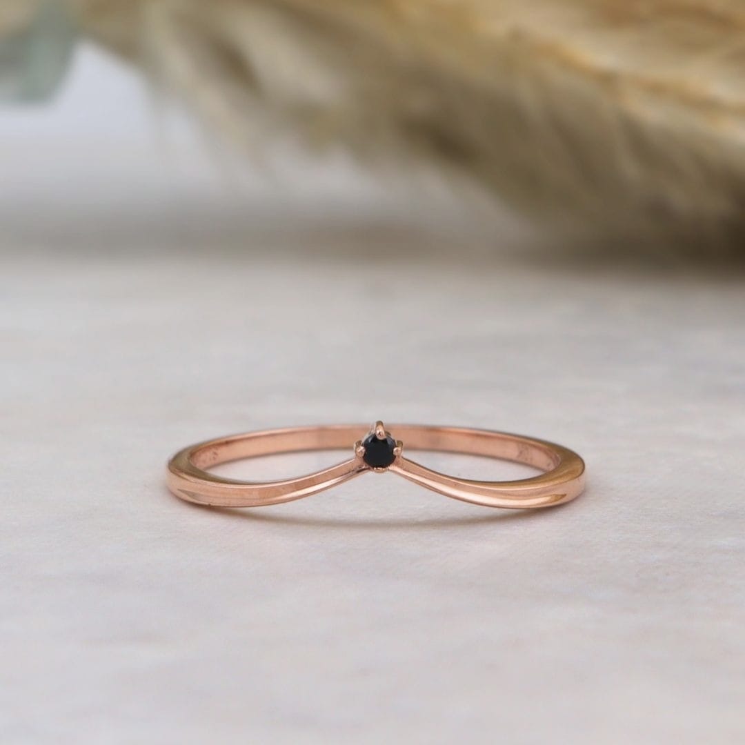 Mathieu Blanchard Bague V - Saphir noir