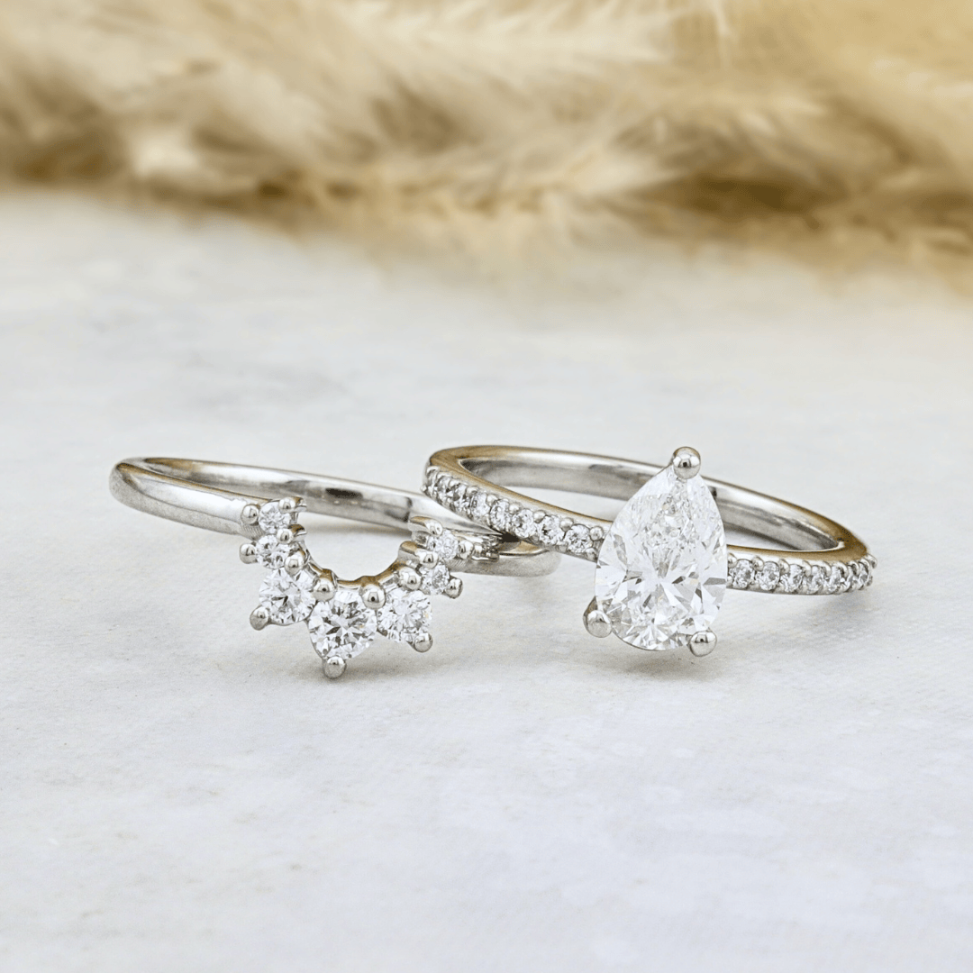 Mathieu Blanchard Bagues Bagues Ensemble d'alliances Apothéose en or 14K - 18K ou platine et diamants