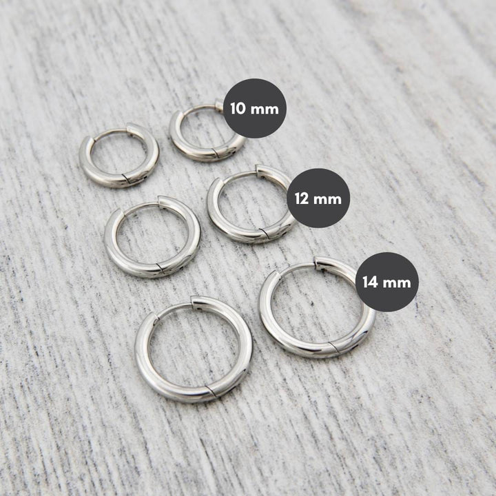 Mathieu Blanchard Boucles d'oreilles Boucles d'oreilles anneaux simple en acier