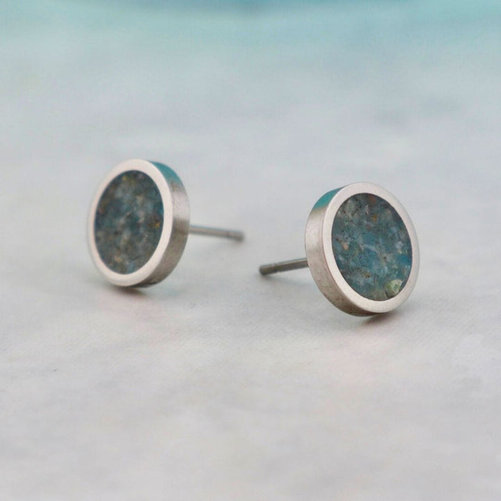Boucles d’oreilles Apatite et en acier inoxydable Mathieu Blanchard Boucles d&