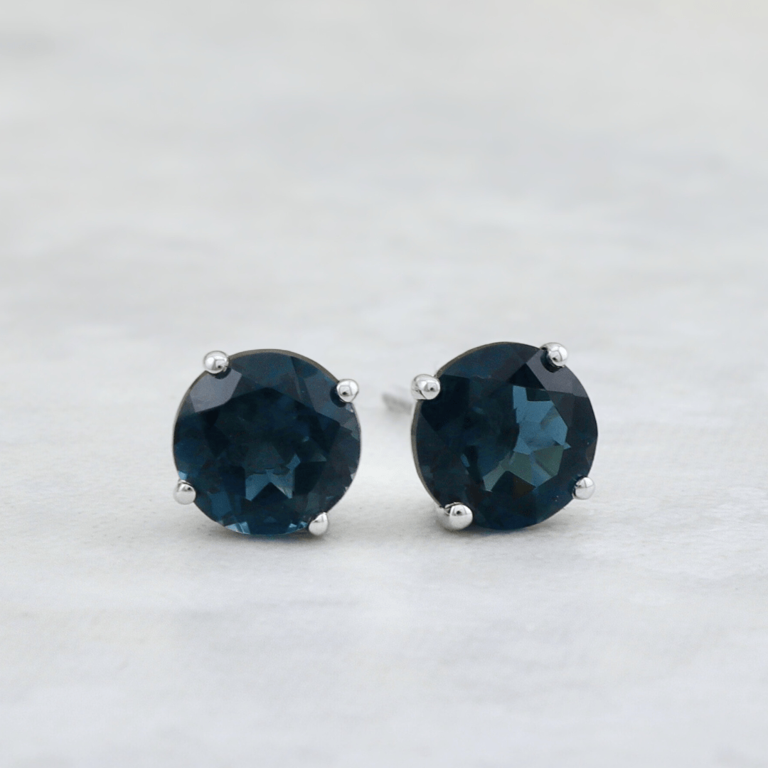 Mathieu Blanchard Boucles d'oreilles Boucles d’oreilles Classiques Topaze Bleu London