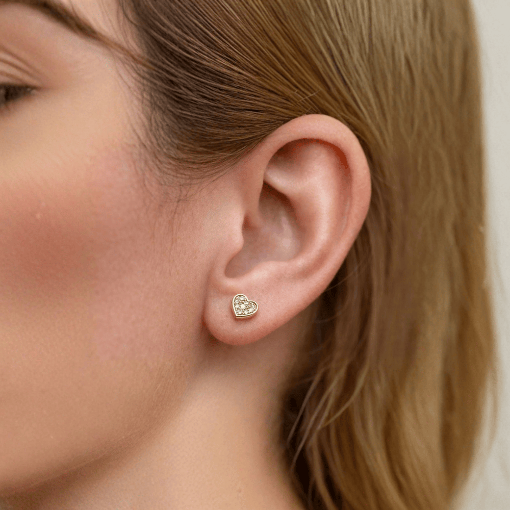 - Boucles d'oreilles Boucles d'oreilles Coeurs en or 10K