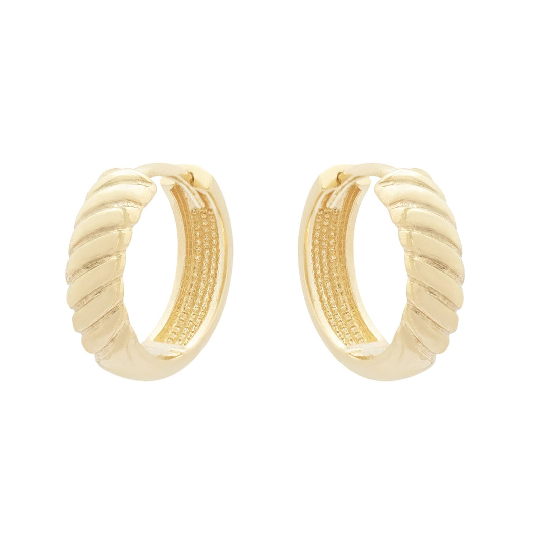 - Boucles d'oreilles Doré / Or 10K Boucles d'oreilles huggies Croissants en or 10K