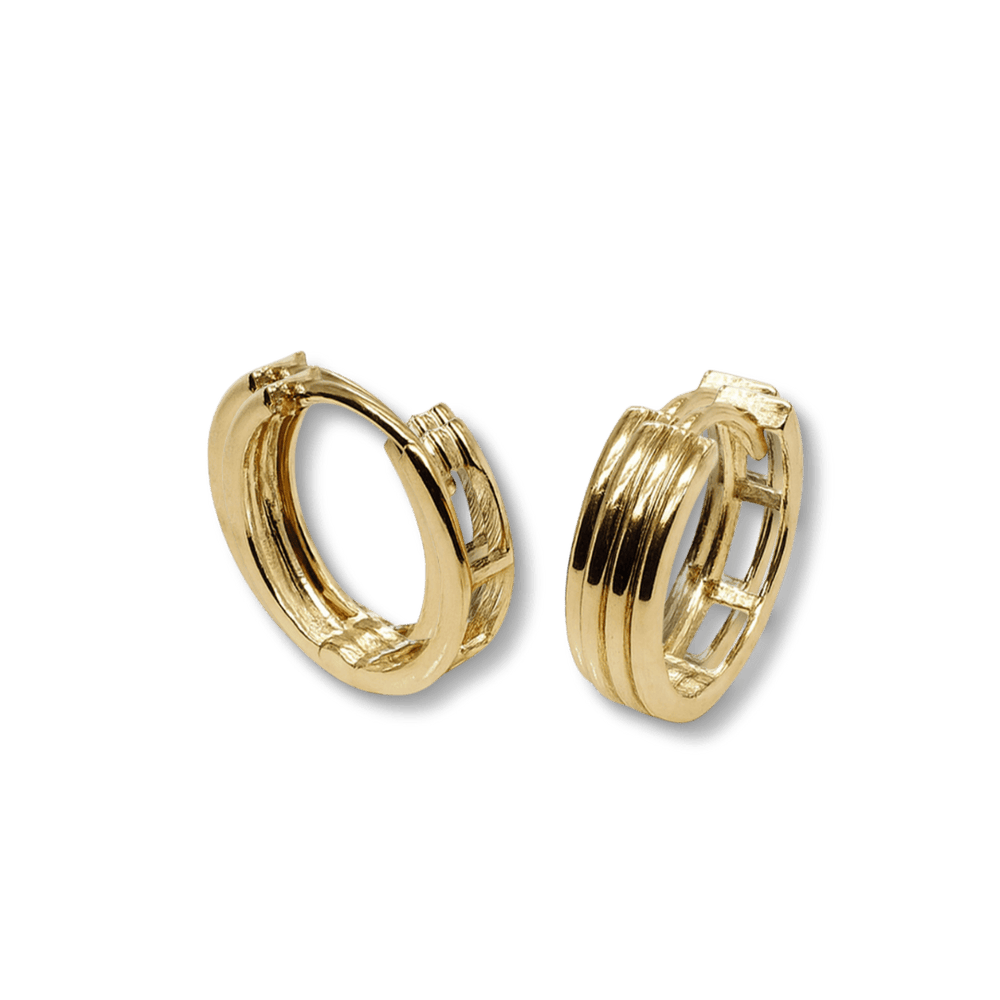 Boucles d'oreilles huggies Fusion en or jaune 10K - Boucles d'oreilles Or jaune 10K 2517 Boucles d'oreilles huggies Fusion - Or jaune 10K | Mathieu Blanchard Mathieu Blanchard Joaillerie